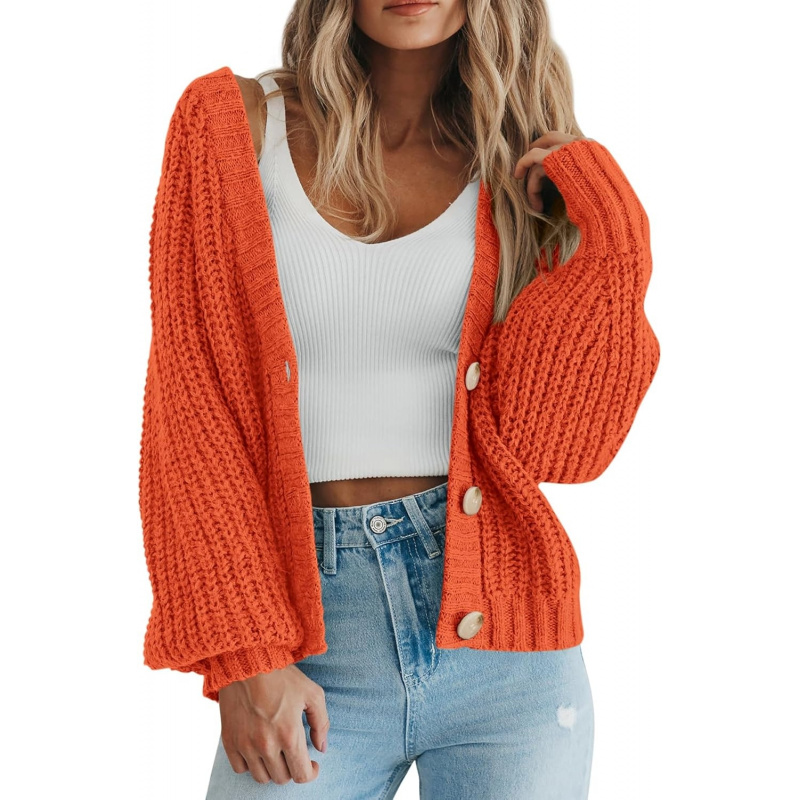 Women's Chunky Knit Open Front Sweater