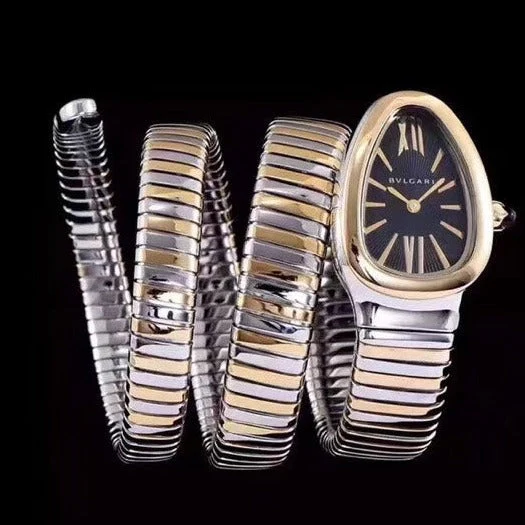 BVL Watch serpenti  tubogas 35mm gold silver double spiral