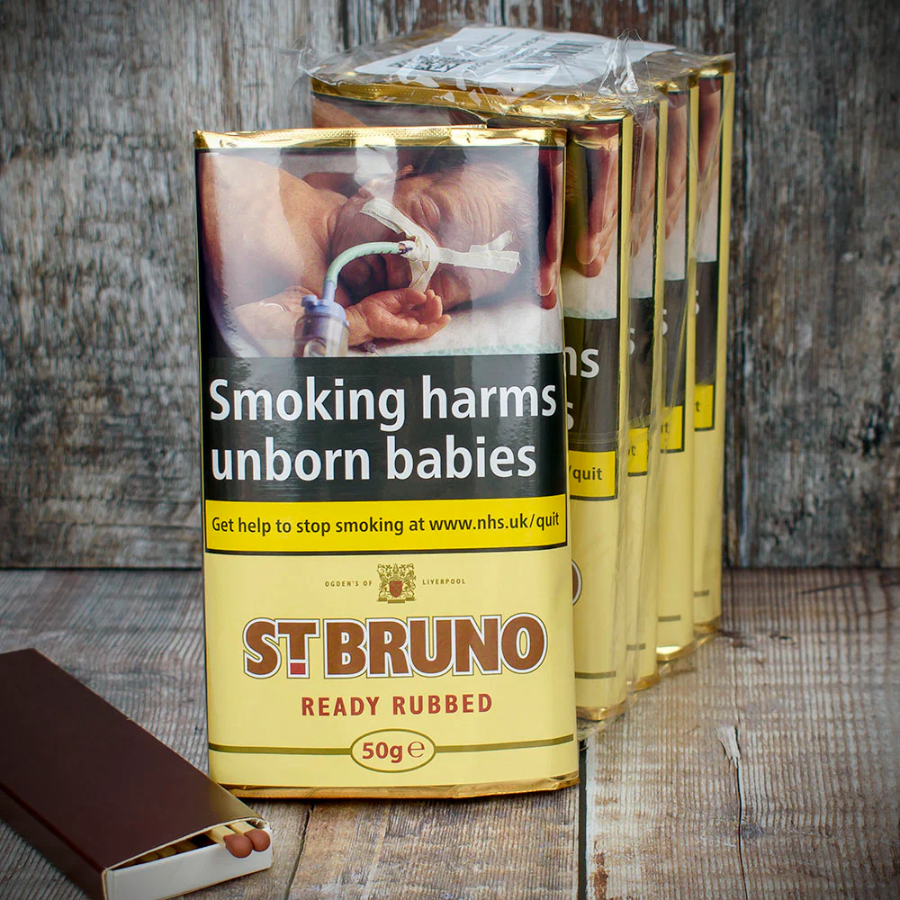 St. Bruno Ready Rubbed Pipe Tobacco 50g Packet