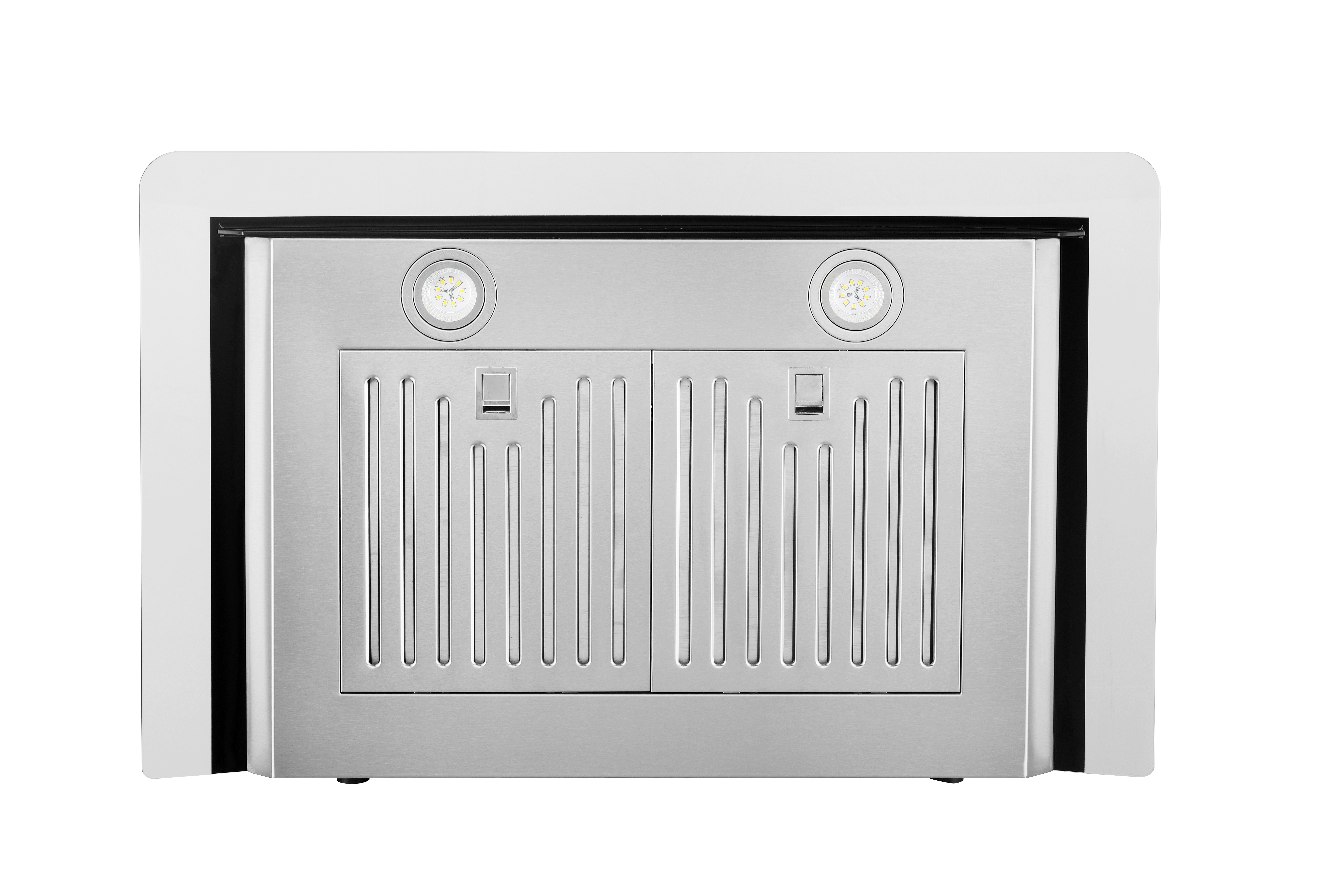 Hauslane|Chef Series WM-639 30-inch Wall Mounted Range Hood | Contemporary Design Professional Suction | Dishwasher Safe Baffle Filters, 3 Speed Settings, Touch Control Panel