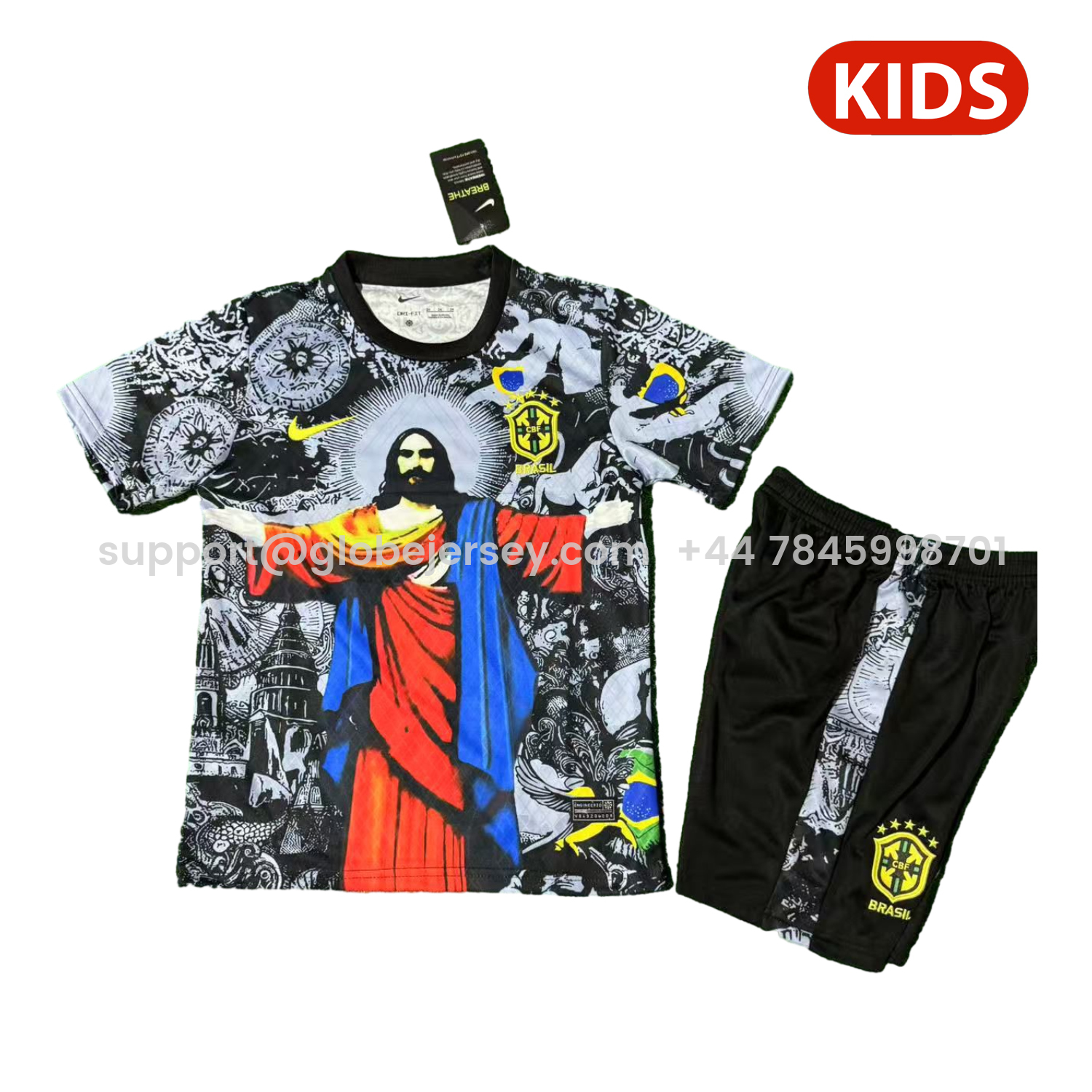 Brazil 25-26 Red Jesus Grey Special Kids Kit