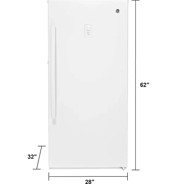 14.1 Cu. Ft. White Frost-Free Upright Freezer (Model FUF14DLRWW)