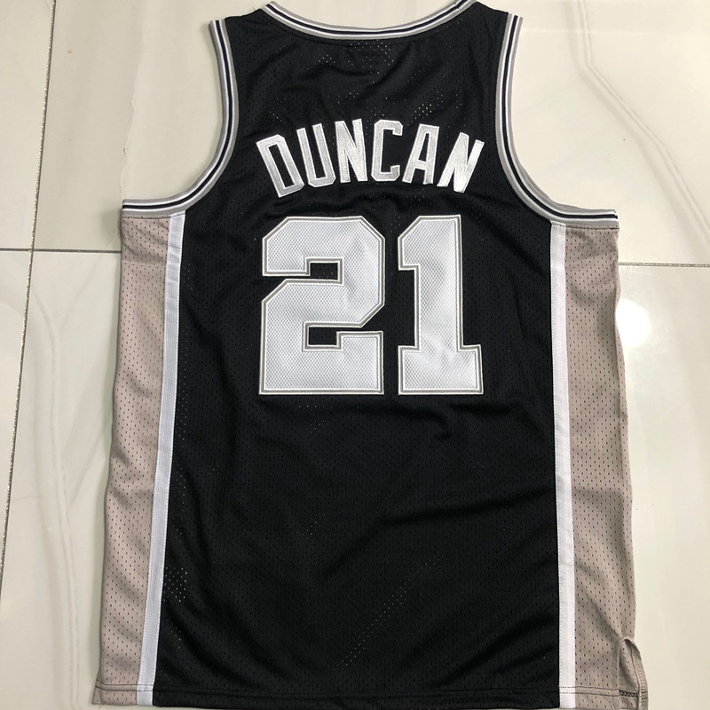 Tim Duncan Throwback San Antonio Spurs Black 21 MN