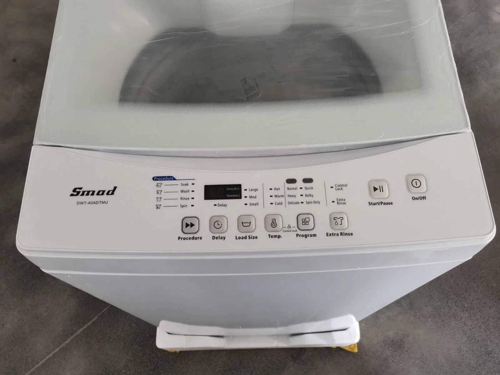 Smad Compact Washing Machines 1.7 Cu ft Single Use in Schools and apartments 12lbs White Washer