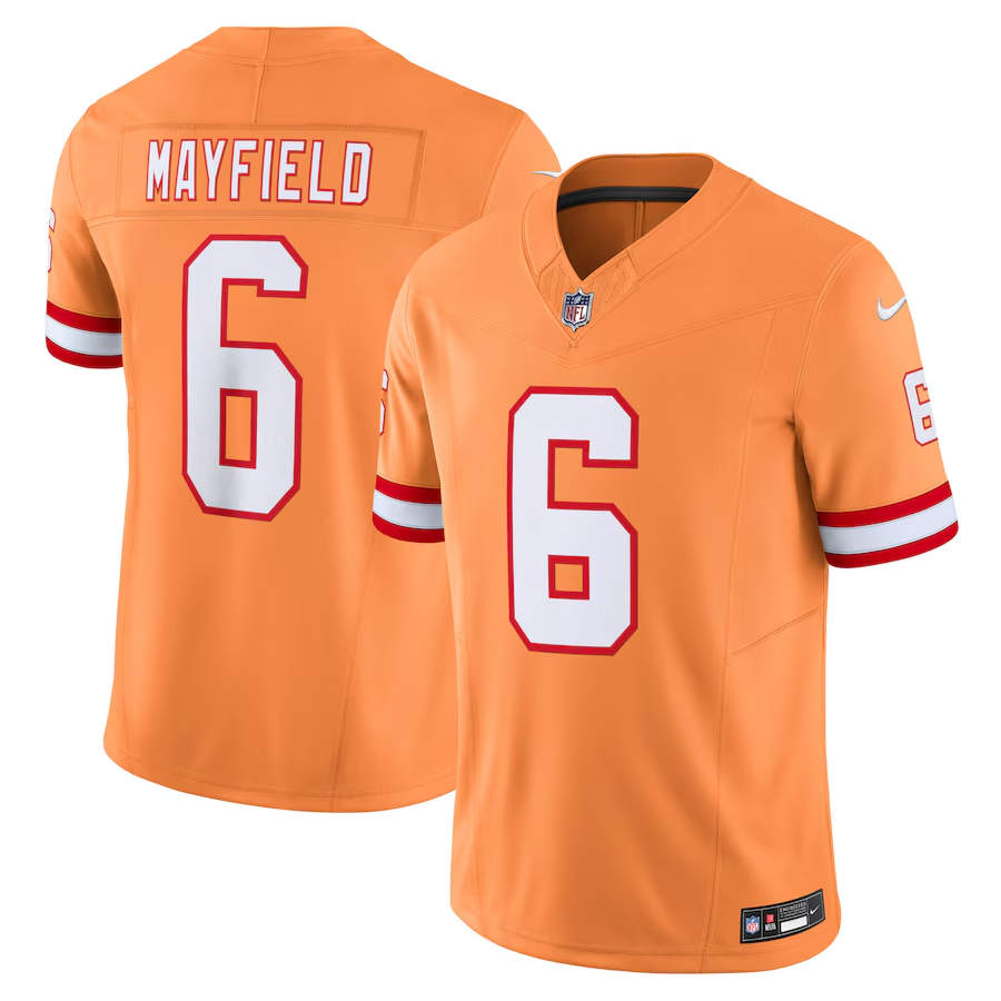 Men's Tampa Bay Buccaneers Baker Mayfield Orange 2nd Alternate Vapor F.U.S.E. Limited Jersey