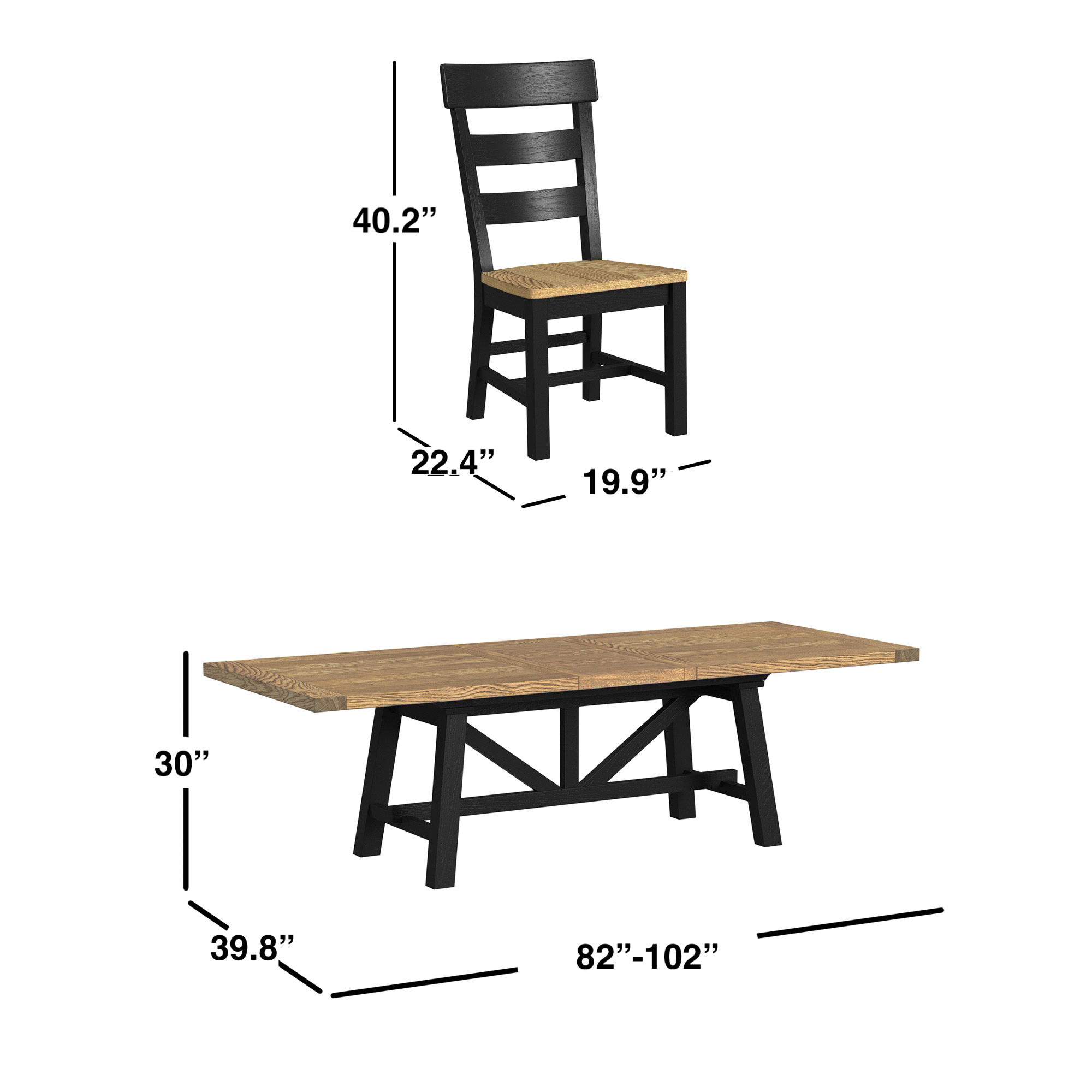 Haven Dining Table and 6 Chairs