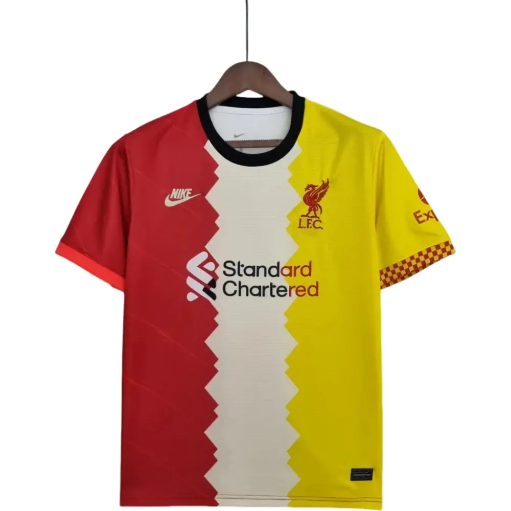 2022/23 Liverpool red and beige fan jersey