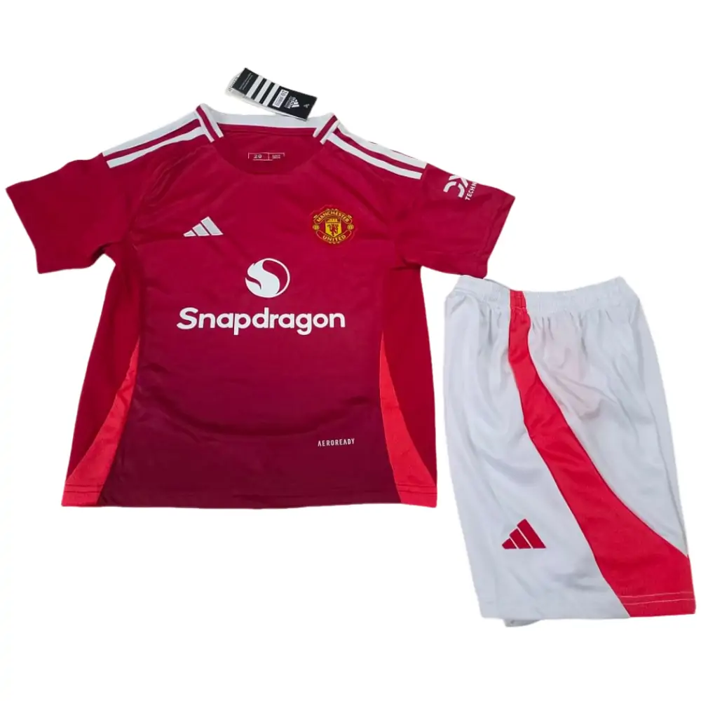 2024/25 Manchester United Home Shirt. --- Kids Kit