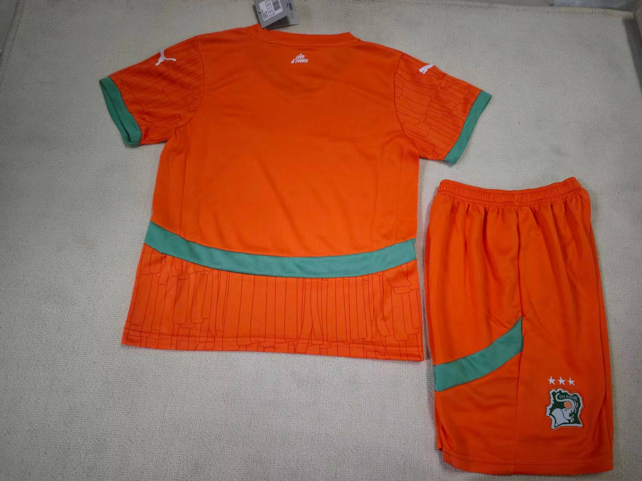 2025 Kids Size Côte d'Ivoire Home Football Shirt 1:1 Thai Quality