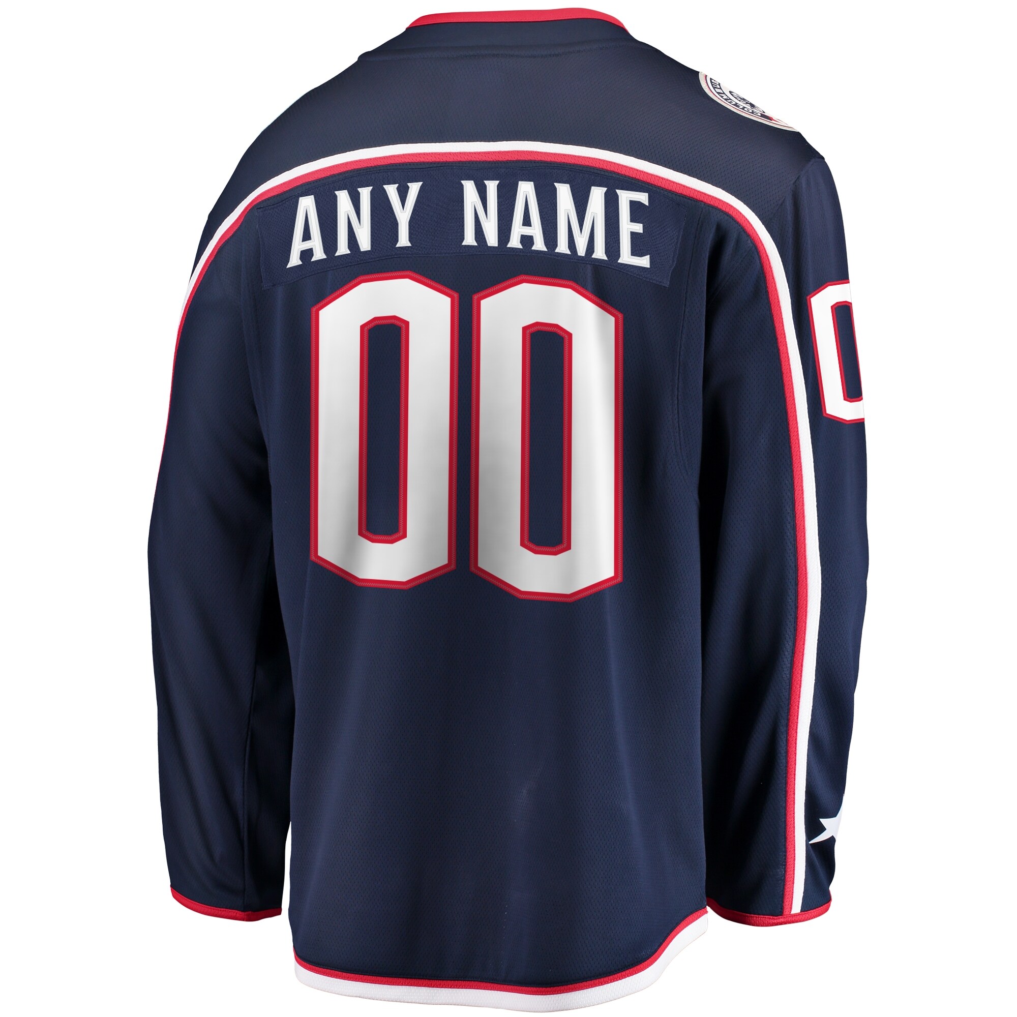 Columbus Blue Jackets Fanatics Home Breakaway Custom Jersey – Navy