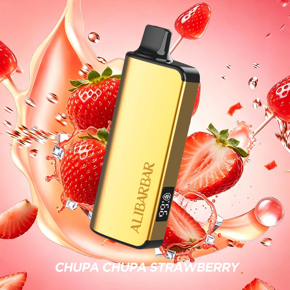 CHUPA CHUPA STRAWBERRY - ALIBARBAR INGOT 9000 Puffs