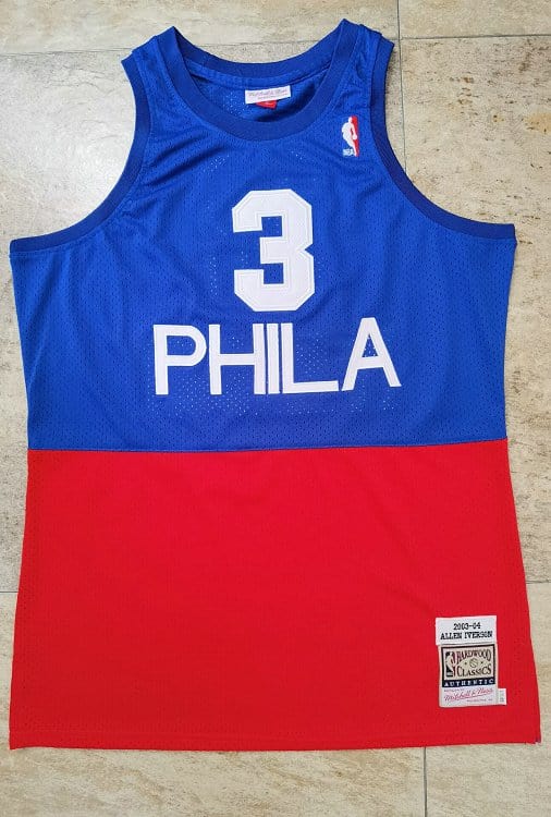 Allen Iverson Philadelphia 76ers Throwback Jersey