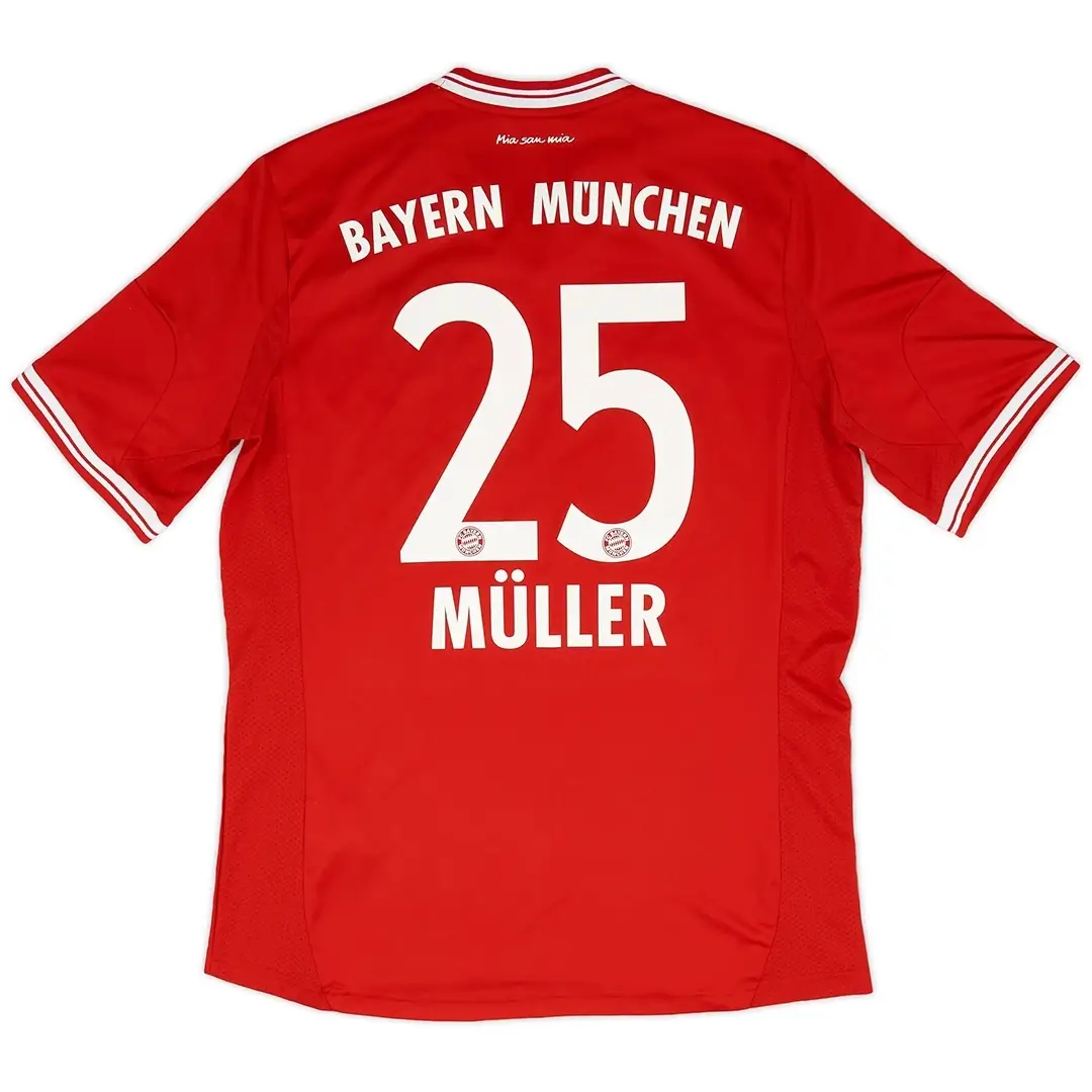 MÜLLER #25 Bayern Munich 2013/14 Home Retro Football Jersey