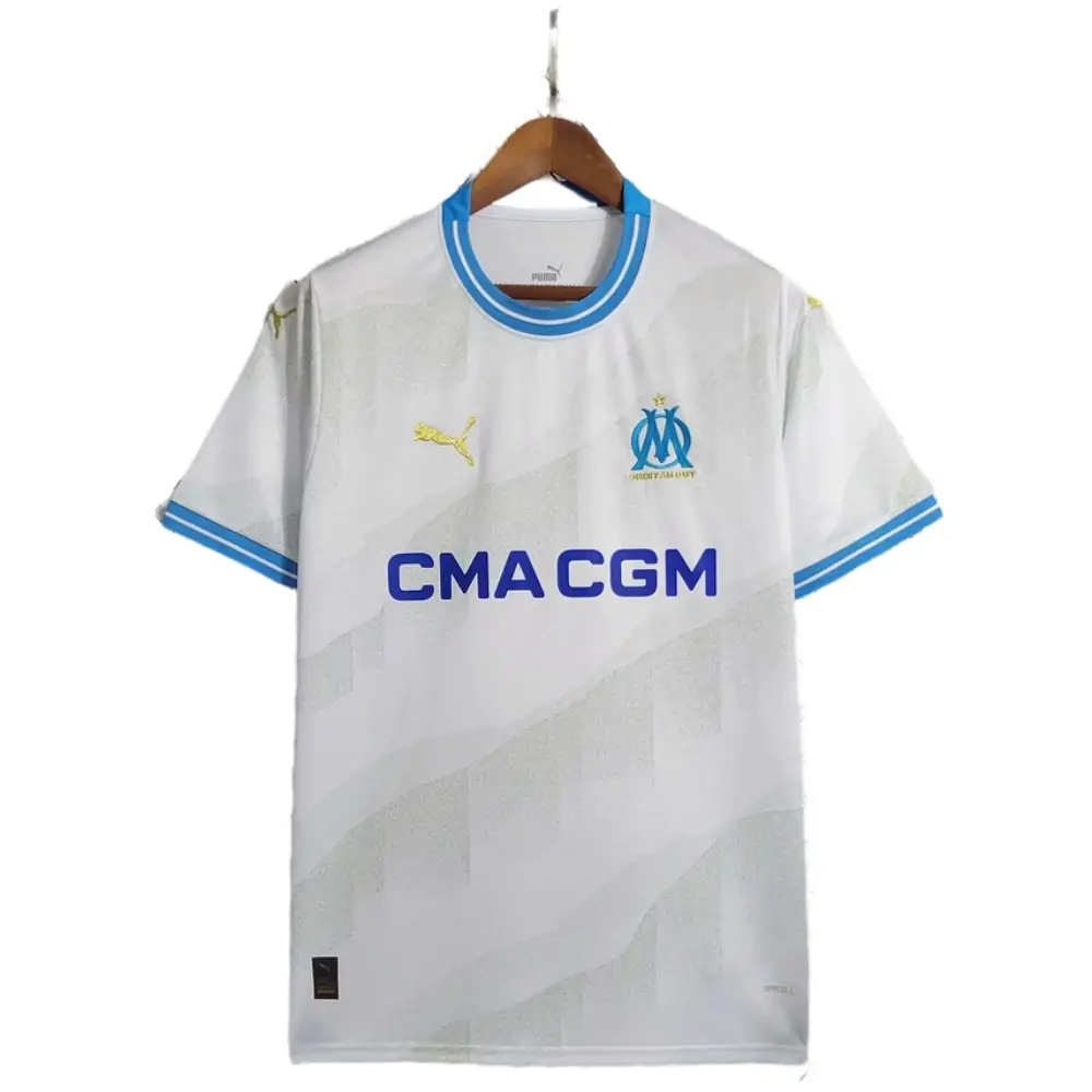2023/24 Olympique de Marseille Home Football Jersey - Fans Edition