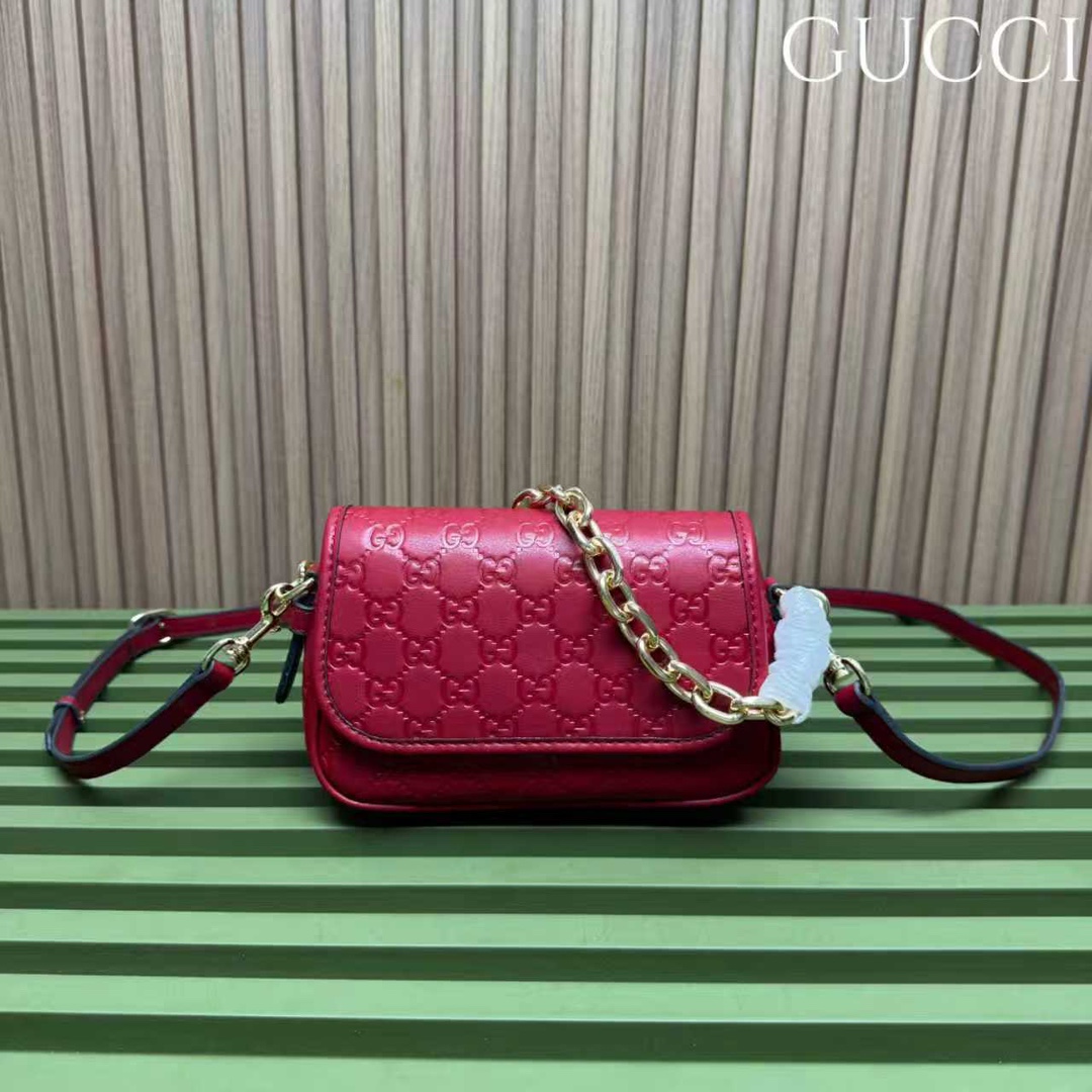 Gucci Embossed Arabella Flap Bag