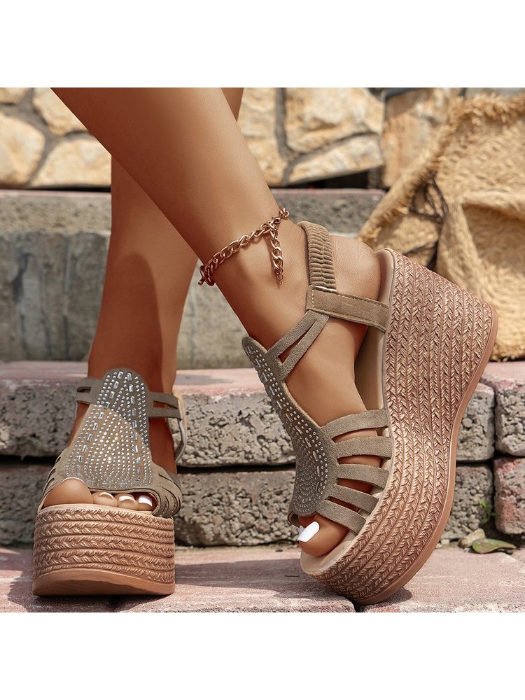 Hollow-out Wedge Wedges & Platform