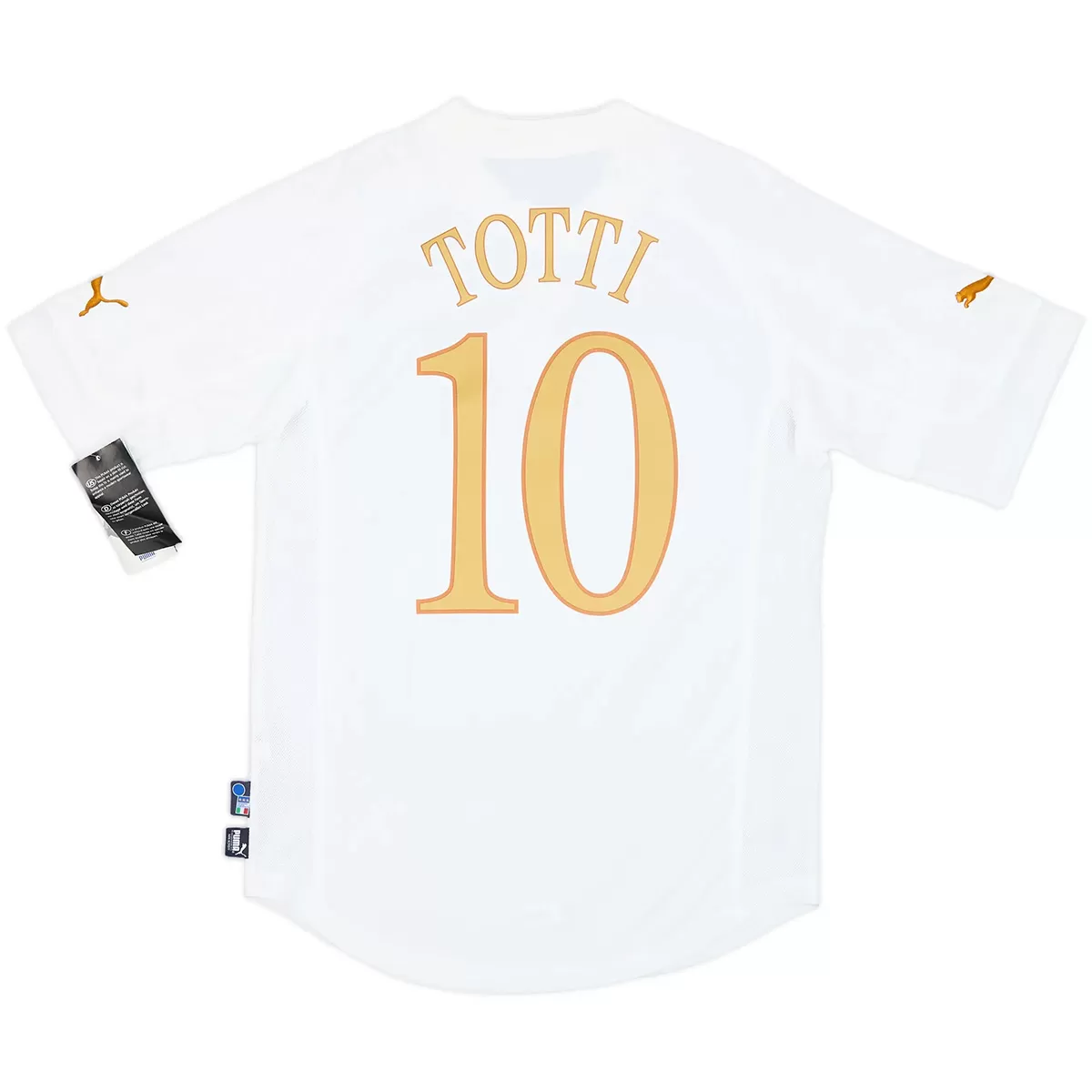TOTTI #10 Italy 2004 Away Retro Football Jersey