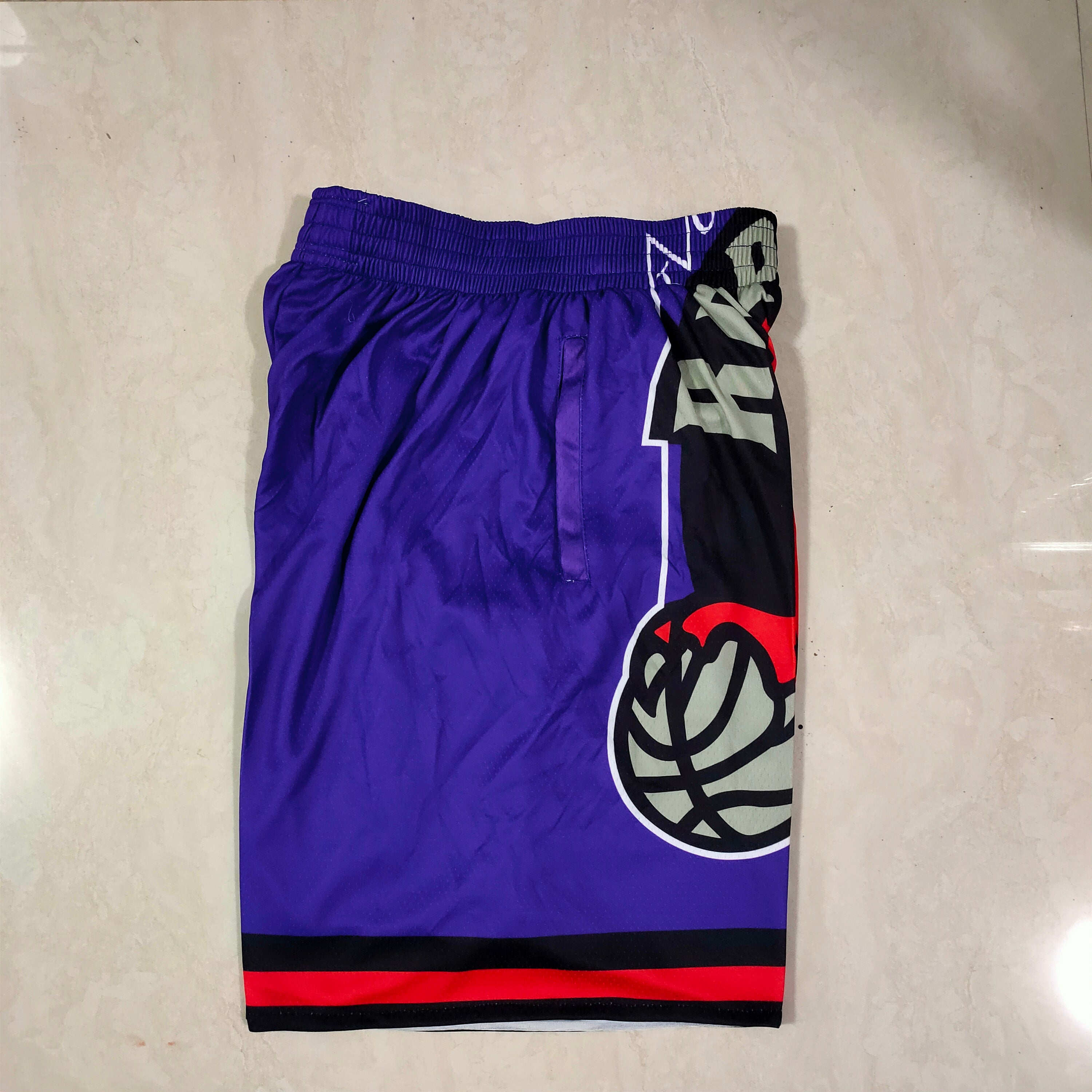Toronto Raptors purple mitchell&ness pocket pants