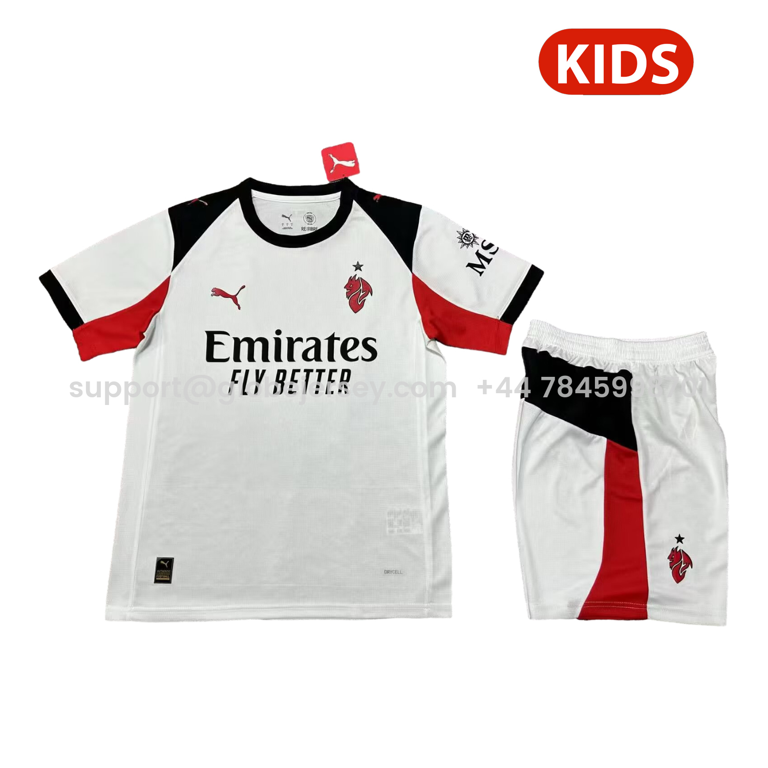 AC Milan 25-26 Away Men's Adult Jersey Set - Fans Version