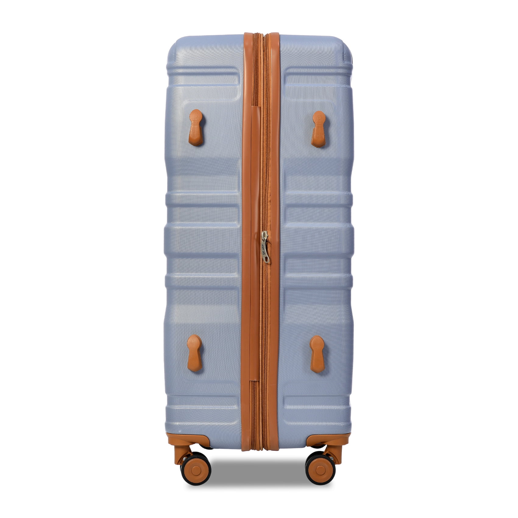 Luggage Suitcase 3 Piece Sets, New Model Expandable ABS Hardshell Luggage, Lightweight Carry-on Suitcase Sets with Spinner Wheels & TSA Lock, 20''/ 24''/ 28'', Blue Gray