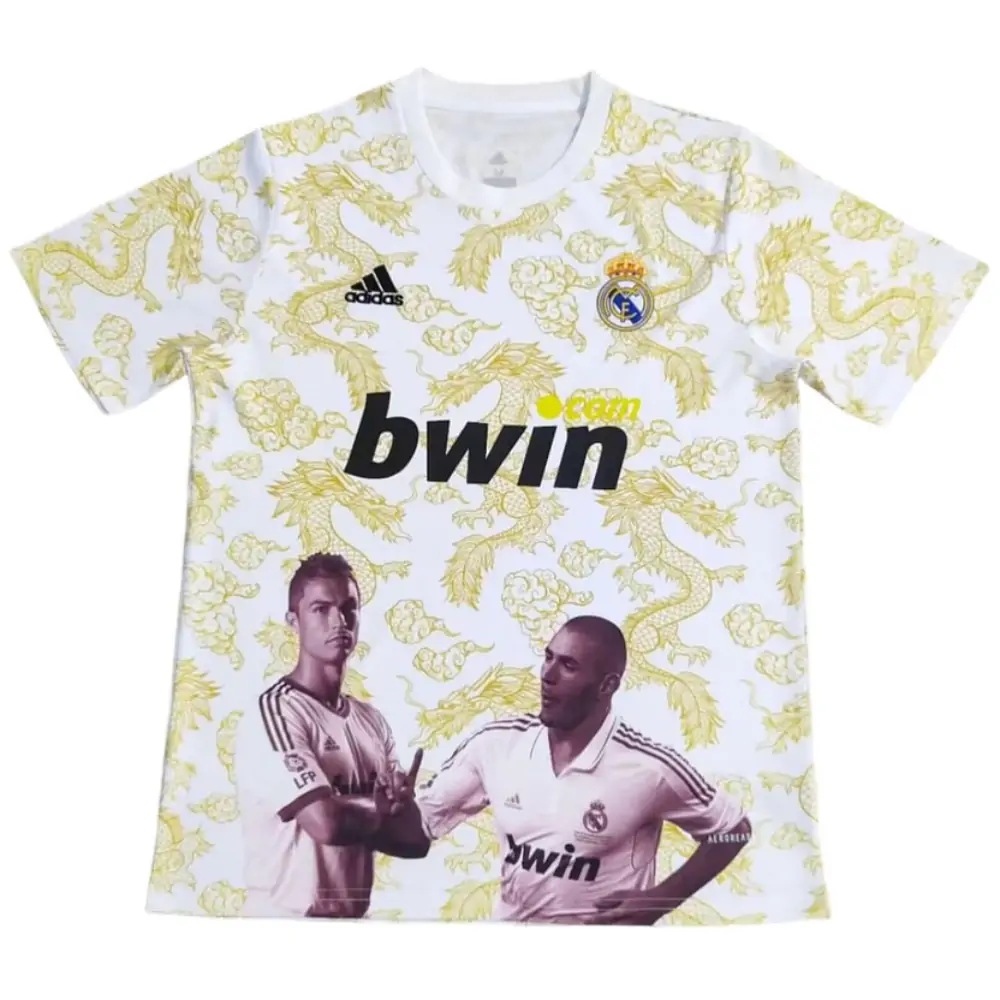 2025-26 Real Madrid co-branded special edition beige jersey - fan version