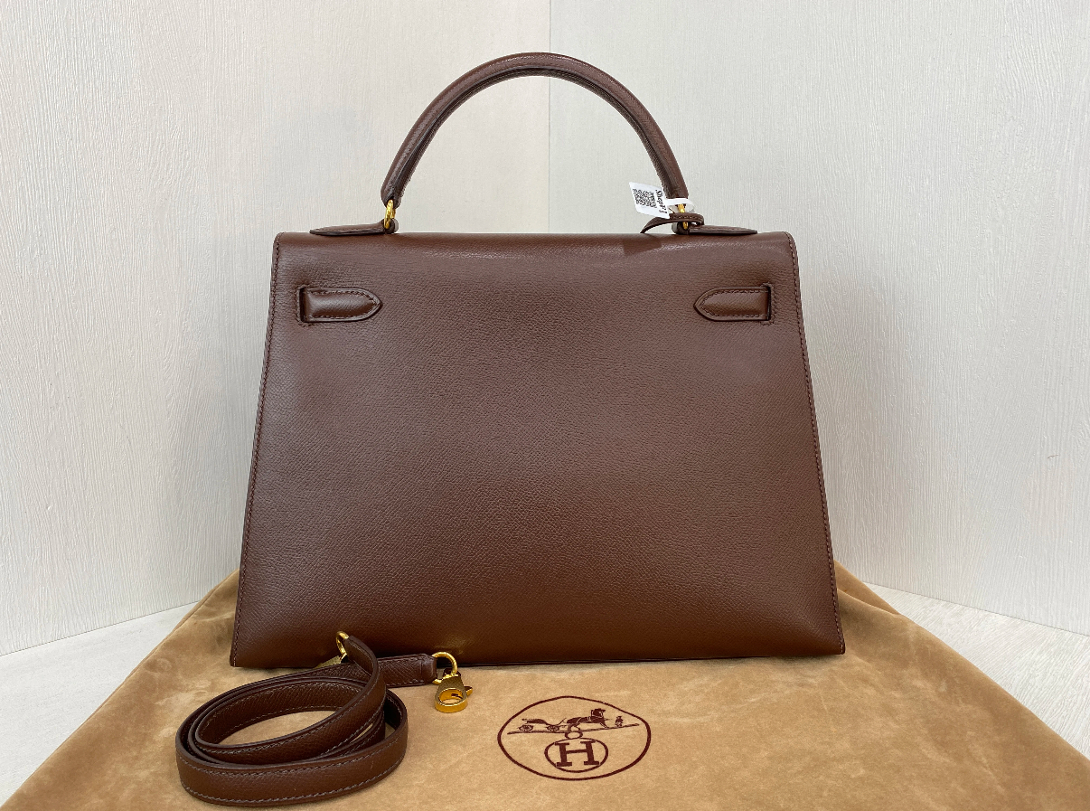 Hermès Kelly 25-28 Bordeaux Red Gold Buckle Custom