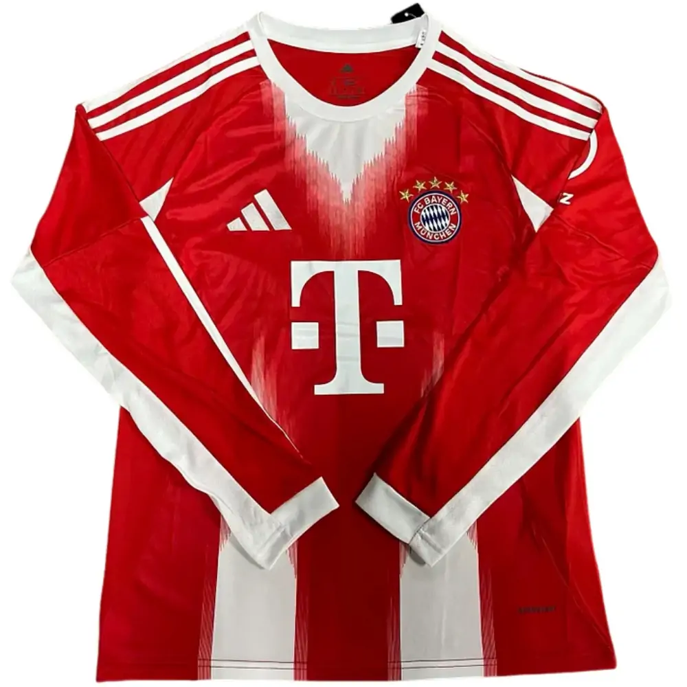 2025-26 Bayern Munich home long-sleeved jersey, 1:1 Thai version quality - Fans Edition