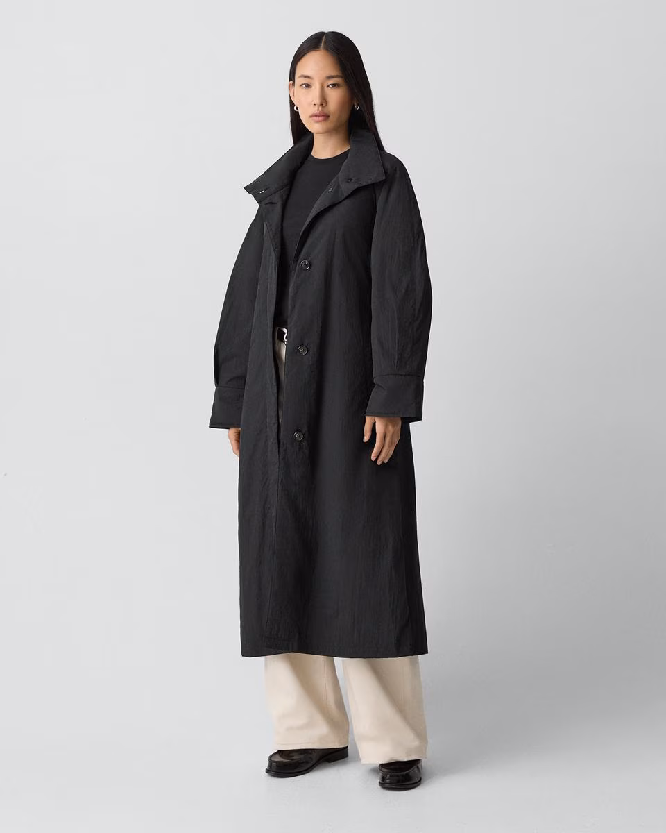Long Parka in Nylon