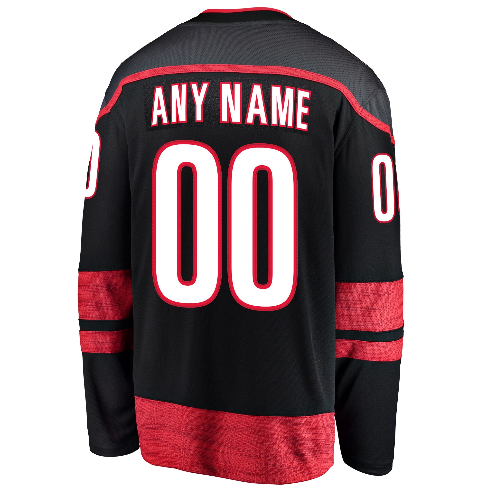 Carolina Hurricanes Fanatics Home Breakaway Custom Jersey – Black