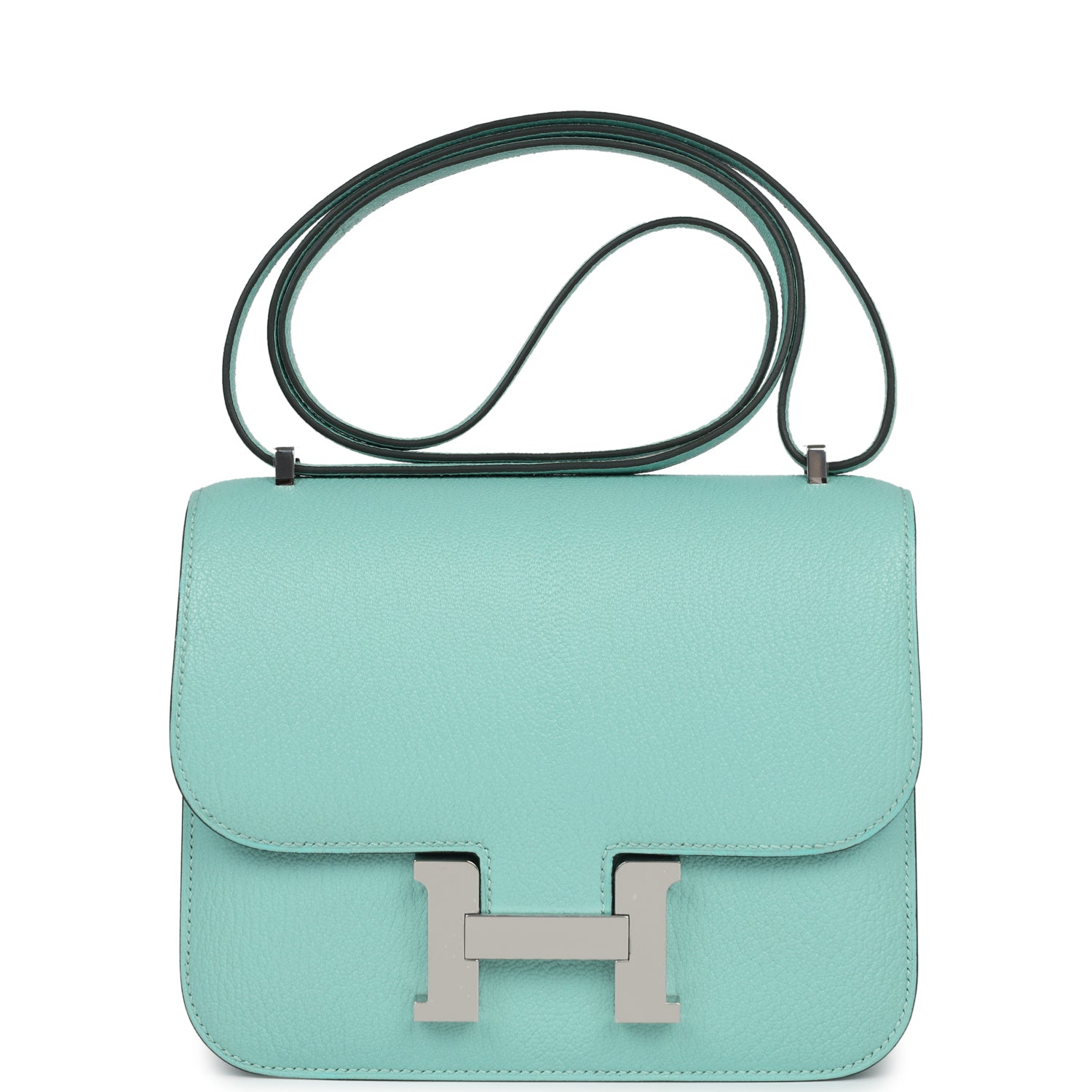 Constance 18 Aqua Chevre Palladium Hardware
