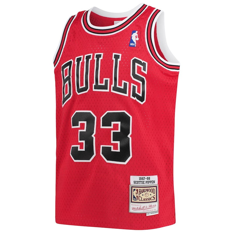 Youth Chicago Bulls Scottie Pippen Mitchell & Ness Red 1997-98 Hardwood Classics Swingman Jersey