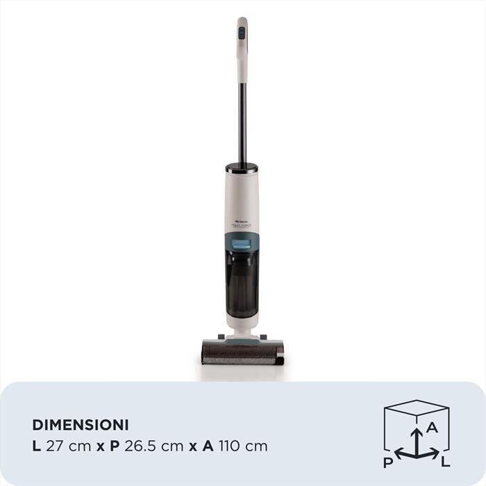 ARIETE - 2483 AQUA FORCE WASH & VACUUM LAVAPAVIMENTI CORDLE-Azzurro