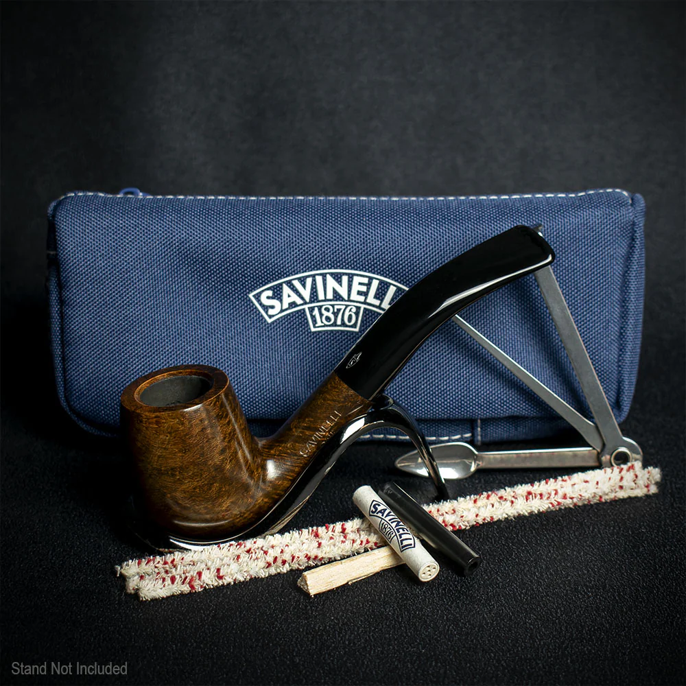 Savinelli One Smooth Brown 601 Pipe Starter Kit