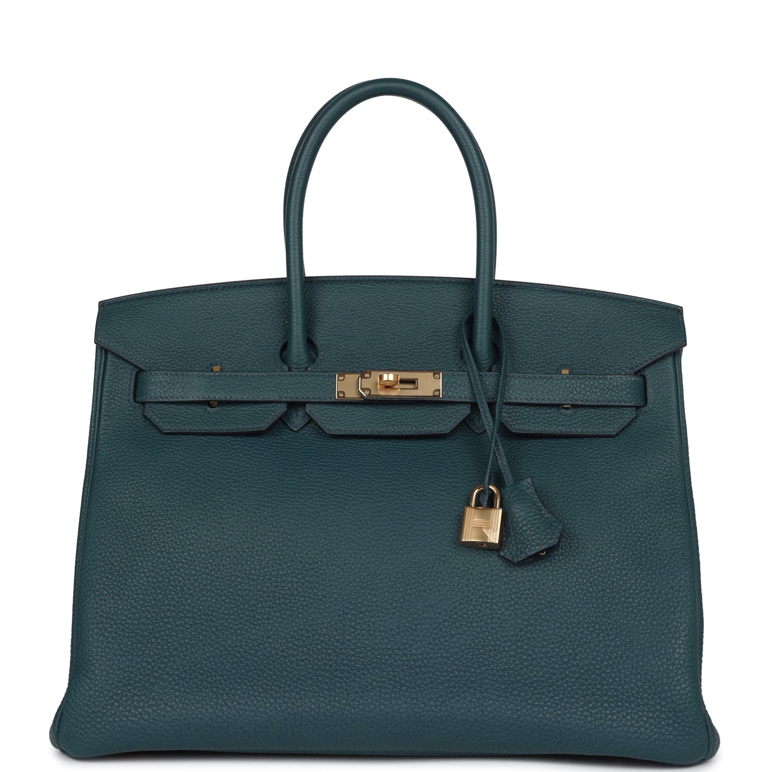 Birkin 35 Vert Rousseau Togo Gold Hardware