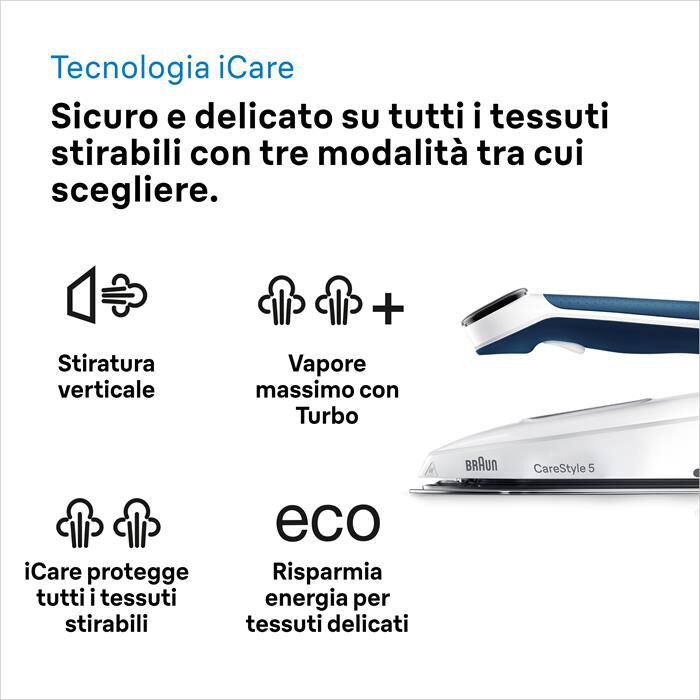 BRAUN - Sistema stirante CARESTYLE 5 IS5245BL-BLU