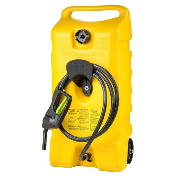 2-Pack 14-Gallon Diesel Fuel Container with Pump – Yellow. Portable Tanks