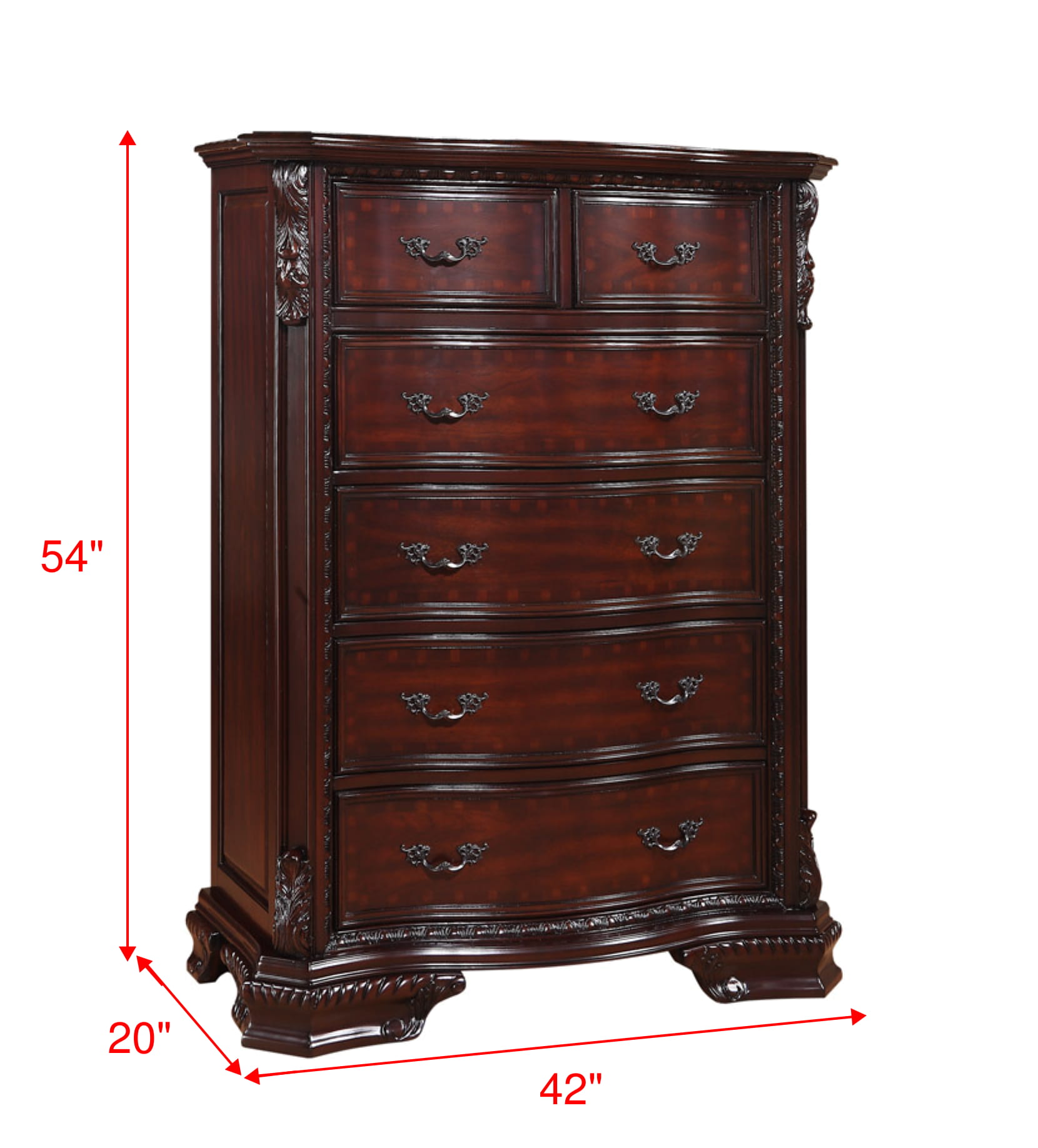 Jerrylee Rich Brown Upholstered Panel Bedroom Set Special King 3 Piece: Bed, Dresser, Mirror