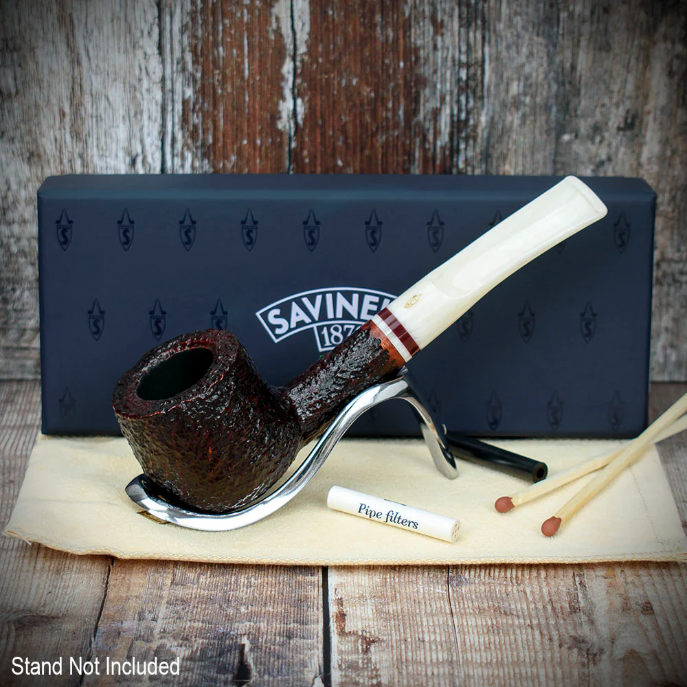 Savinelli Avorio Rustic Brown 121 - 6mm Briar Pipe