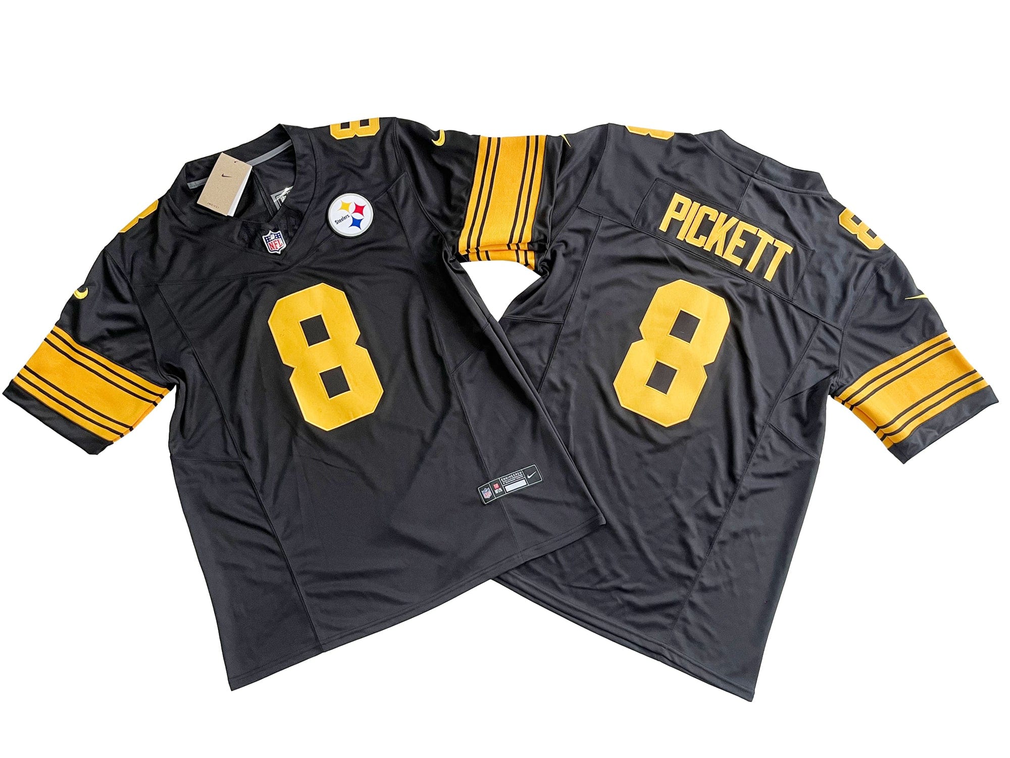 Pittsburgh Steelers 8# Kenny Pickett Nike Vapor F.U.S.E. Limited Jersey