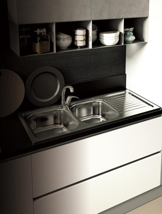 GLEM GAS - Lavello 2 vasche L286X3-inox