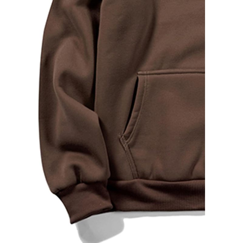 Men's Graphic Print Long Sleeve Drawstring Hoodie Pullover Sweatshirt