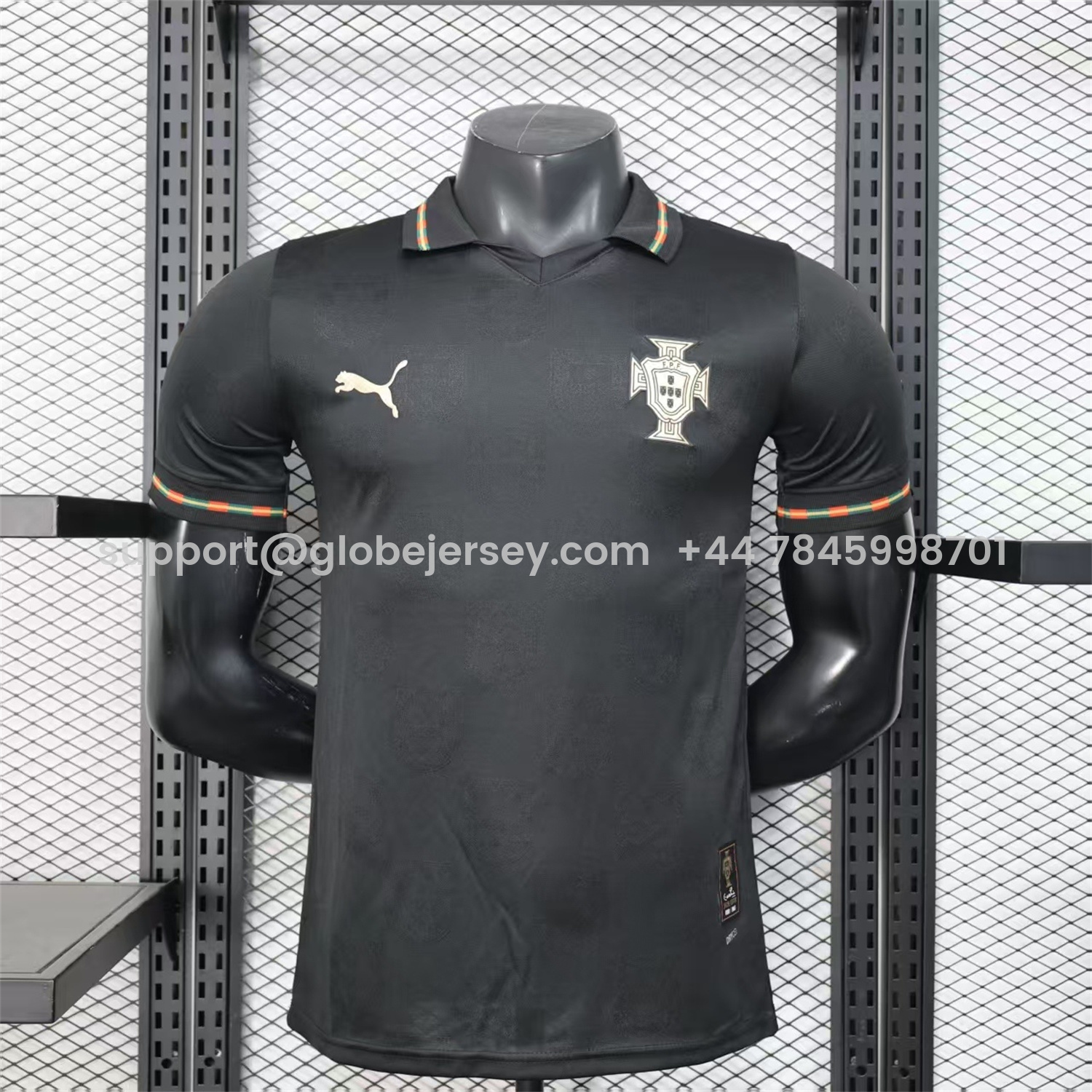 Portugal 2026 Away Black Jersey - Player Version