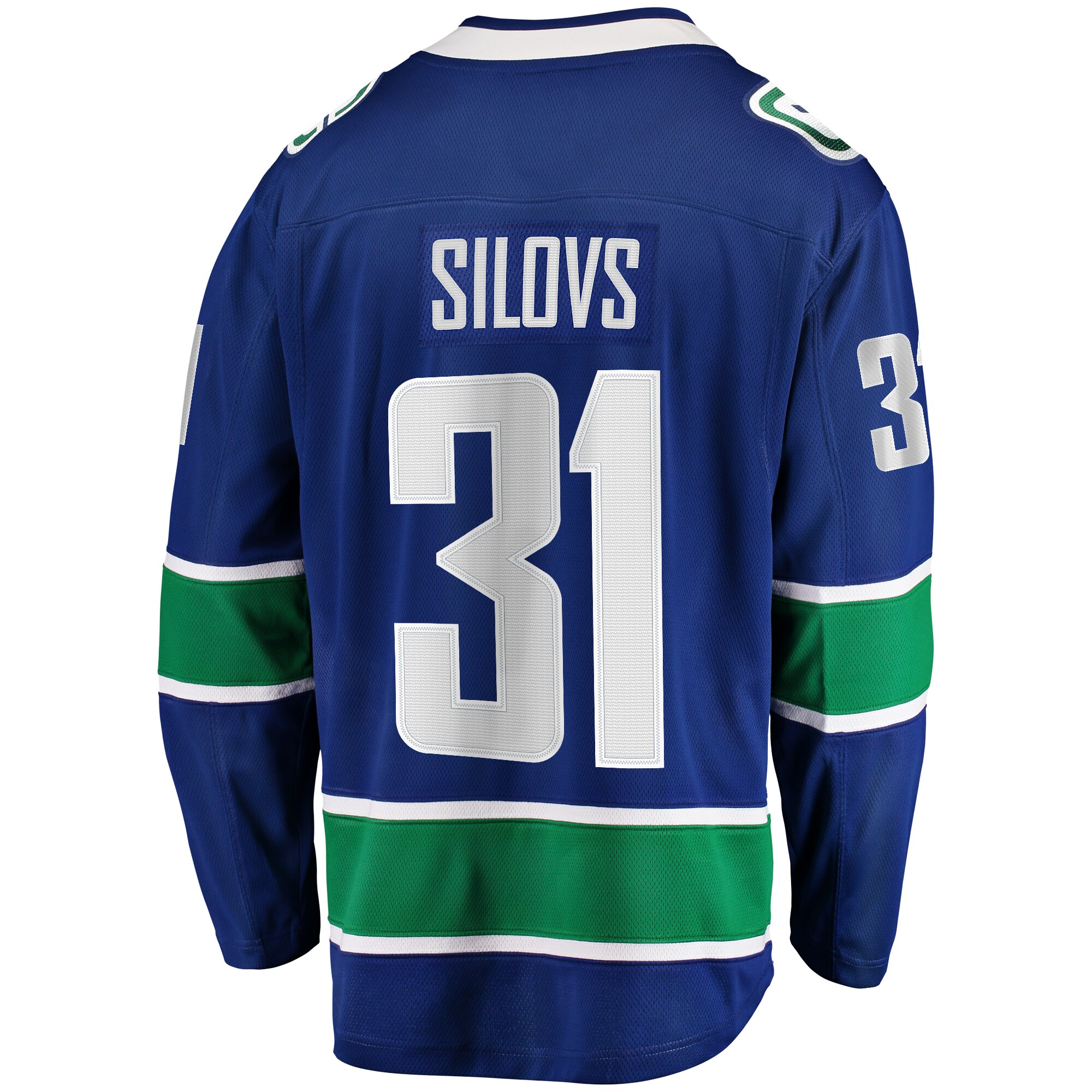 Arturs Silovs Vancouver Canucks Fanatics Home Premier Breakaway   Jersey – Blue
