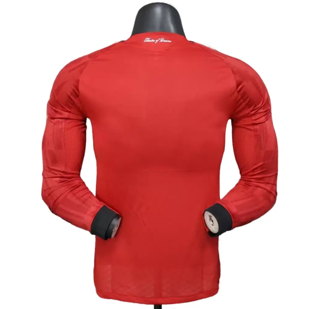 2025/26 Manchester United Home Long Sleeve Jersey - Player Edition