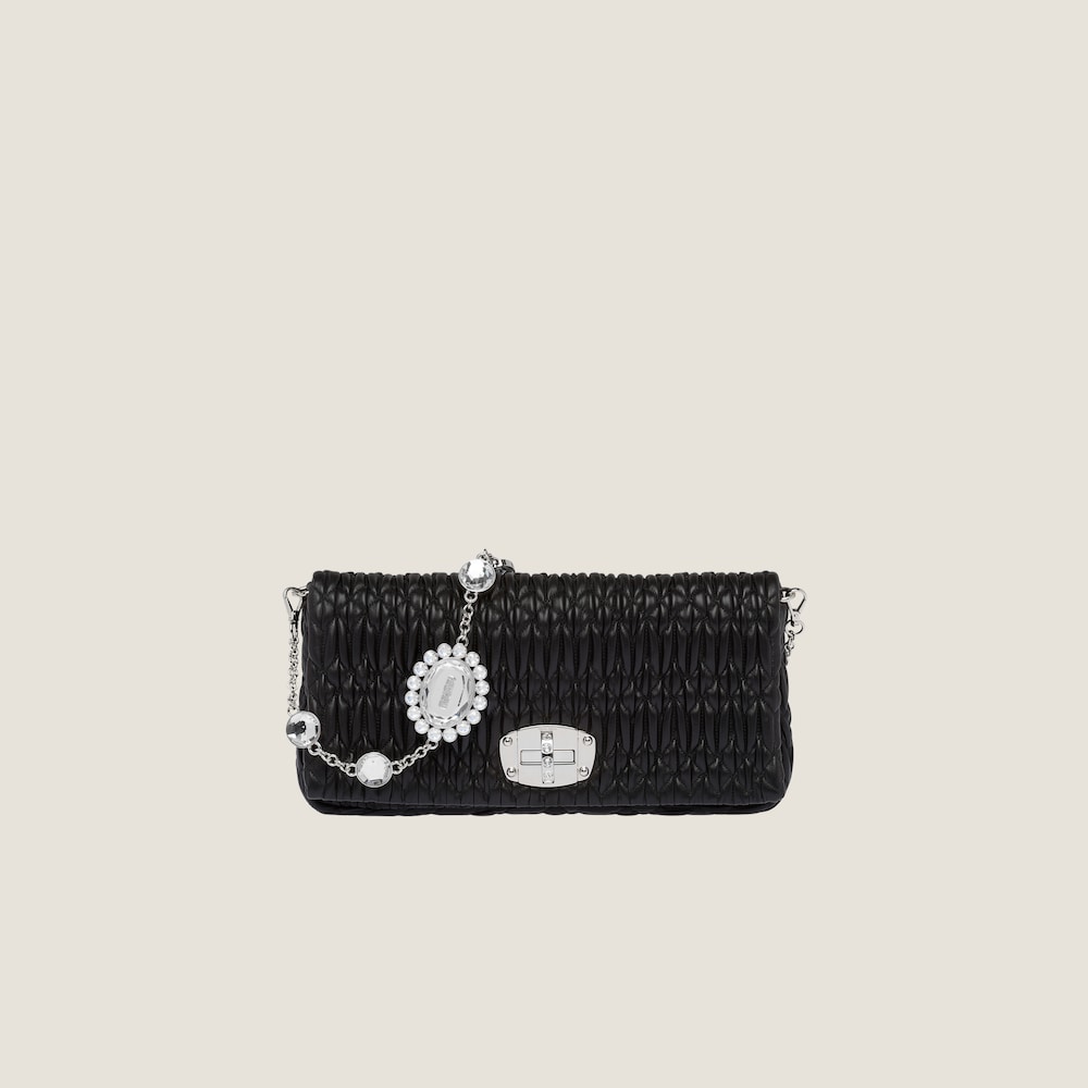 Iconic Crystal Cloqué Nappa leather bag