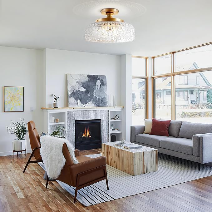 MELLOWWLITE Semi Flush Mount Ceiling Light