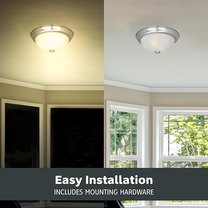 15 in Modern 3-Light Flush Mount Ceiling Light