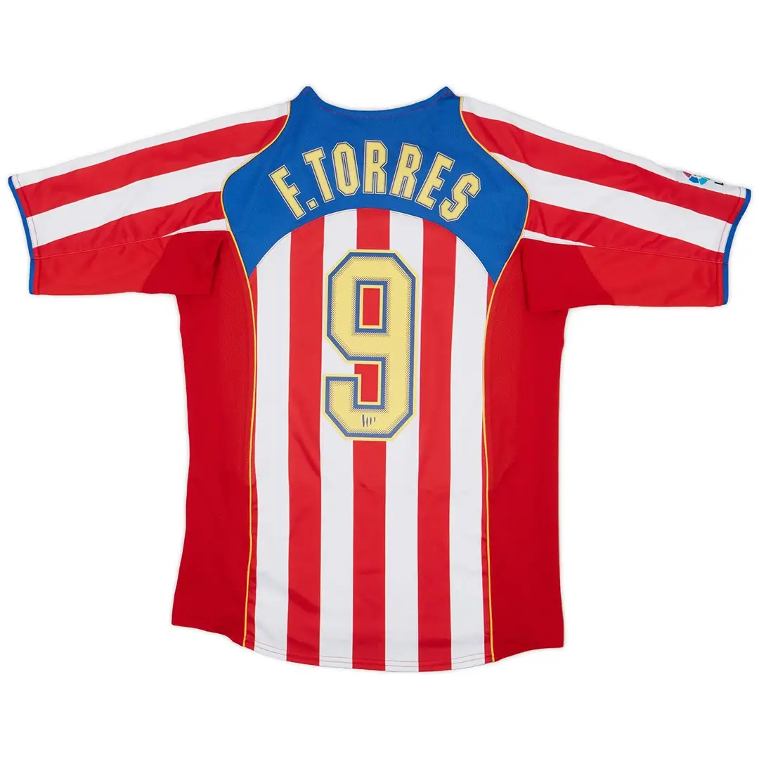 Torres #9 Atletico Madrid 2004/05 Home Retro Football Jersey