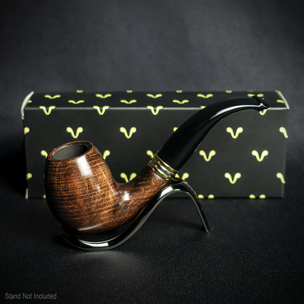 Smoke-King 9mm Brown Beechwood Budget Pipe - Bent