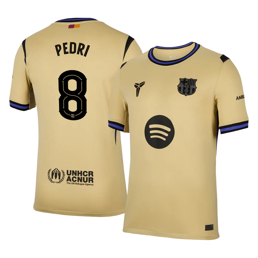 PEDRI #8 Barcelona Away Soccer Jersey 2025/26 - UCL
